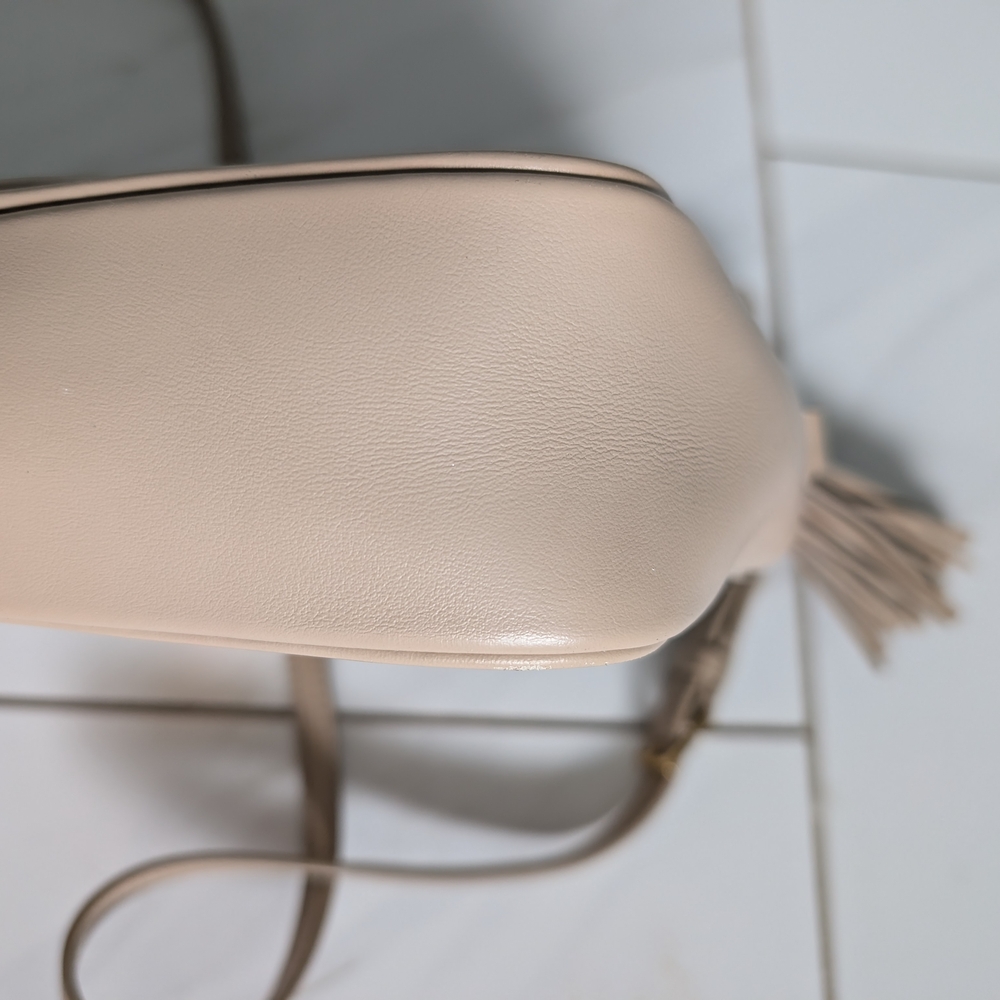 Yves Saint Laurent Taupe Quilted Crossbody Bag - Picture 8 of 16